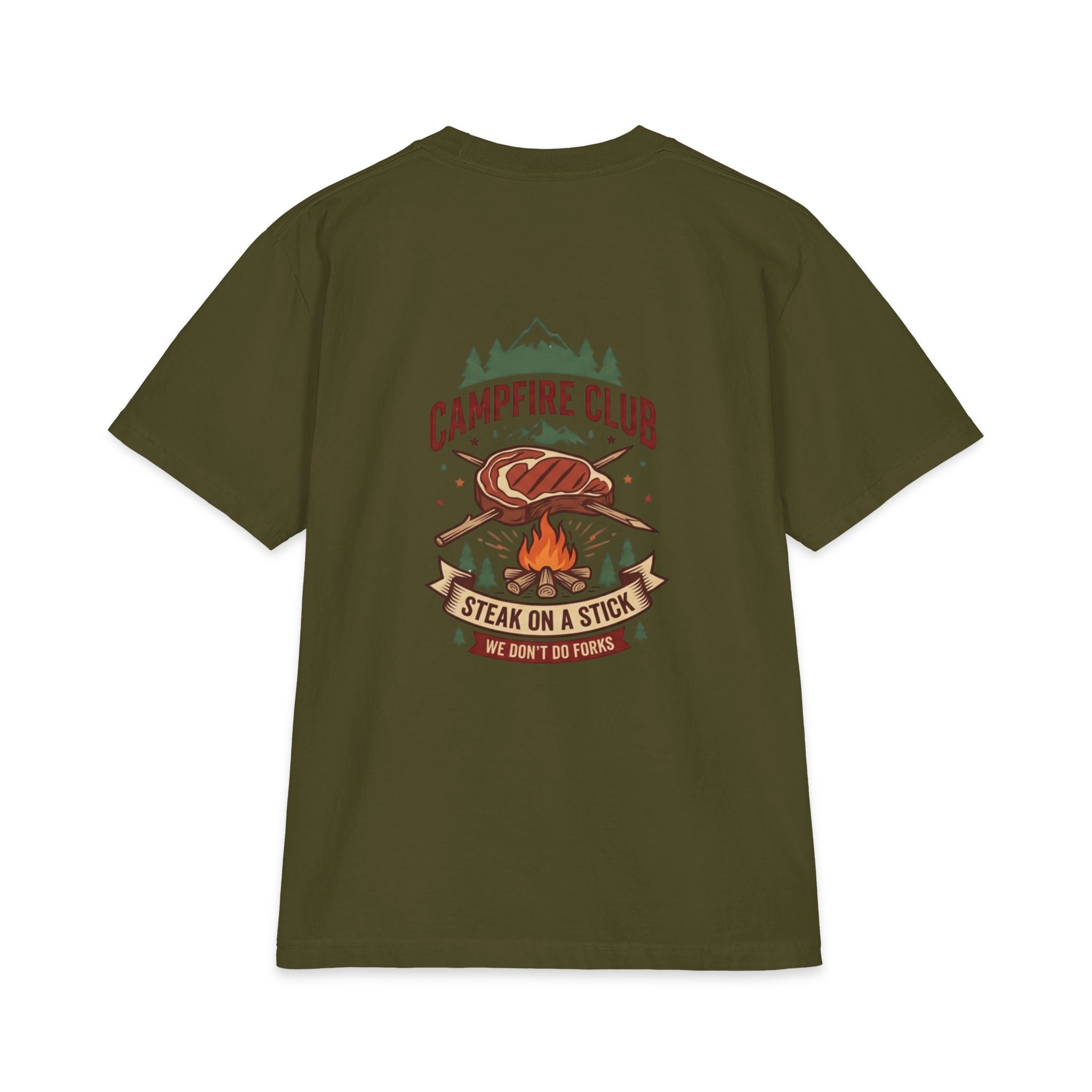 Campfire Steak on a Stick Club T‑Shirt