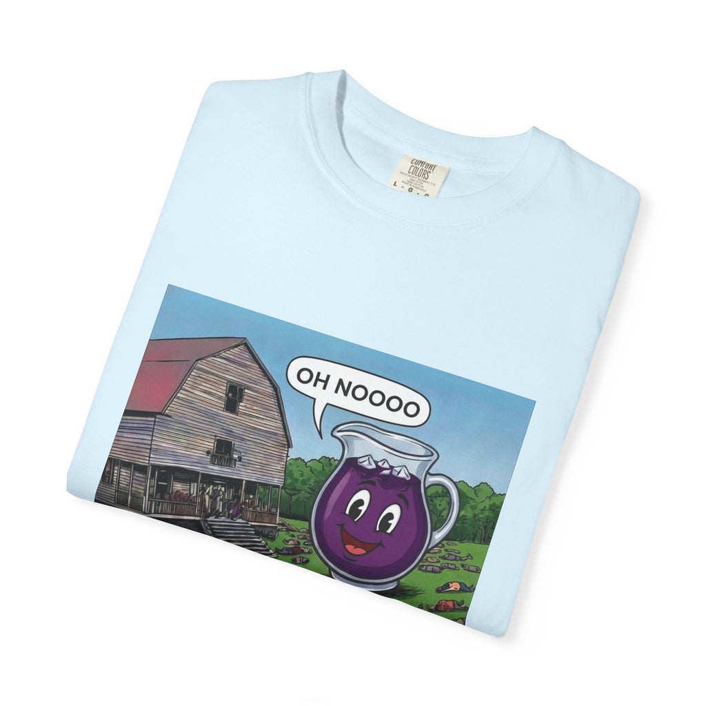 Vintage Farmyard Tee — 'Oh Noooo' Grape Mug Comic T-Shirt