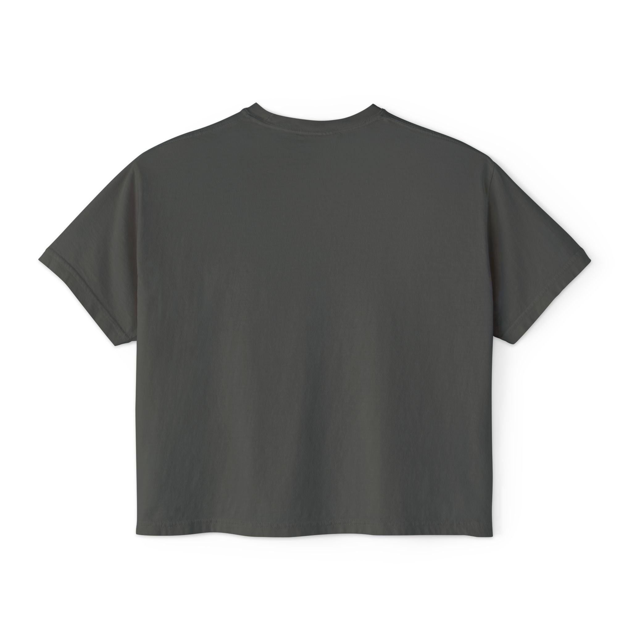 Minimalist Icon Boxy Tee — Cute Graphic Women's Crop T-Shirt