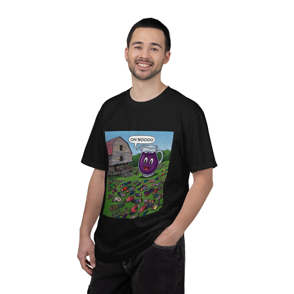 Vintage Farmyard Tee — 'Oh Noooo' Grape Mug Comic T-Shirt
