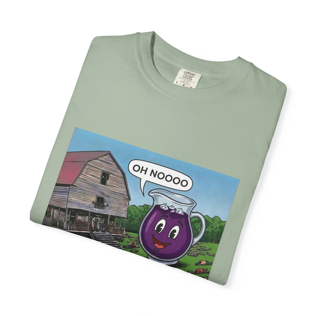 Vintage Farmyard Tee — 'Oh Noooo' Grape Mug Comic T-Shirt