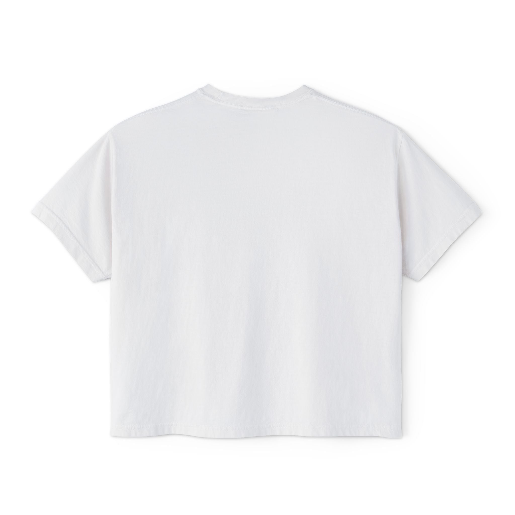 Leopard Kiss Boxy Tee — Women's Graphic Cropped T-Shirt