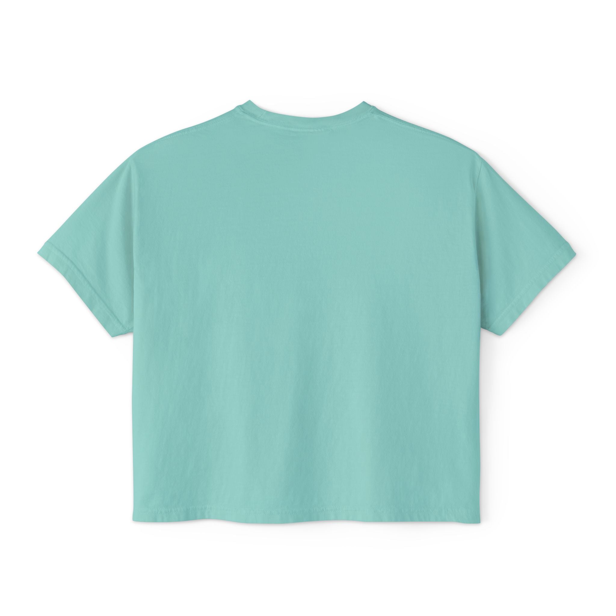 Minimalist Icon Boxy Tee — Cute Graphic Women's Crop T-Shirt